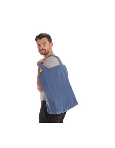 M-M196-Denim Shopper